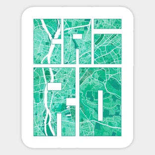 Cairo, Egypt City Map Typography - Watercolor Sticker